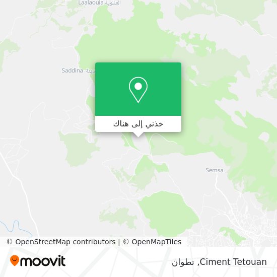 خريطة Ciment Tetouan