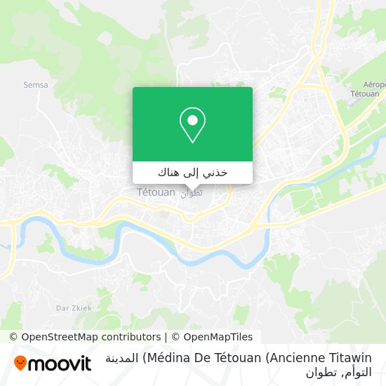 خريطة Médina De Tétouan (Ancienne Titawin) المدينة التوأم