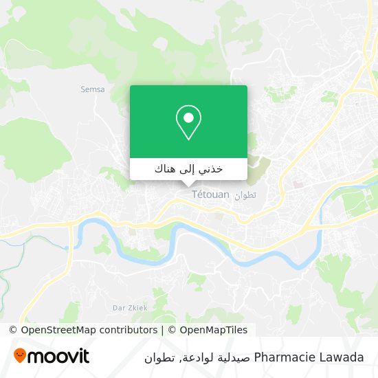 خريطة Pharmacie Lawada صيدلية لوادعة