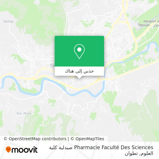 خريطة Pharmacie Faculté Des Sciences صيدلية كلية العلوم