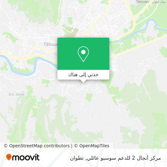 خريطة مركز أنجال 2 للدعم سوسيو عائلي