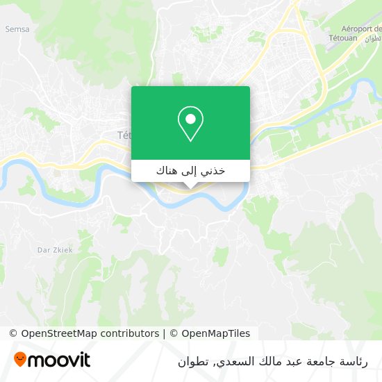 خريطة رئاسة جامعة عبد مالك السعدي