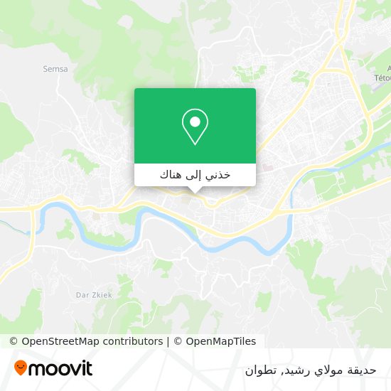 خريطة حديقة مولاي رشيد
