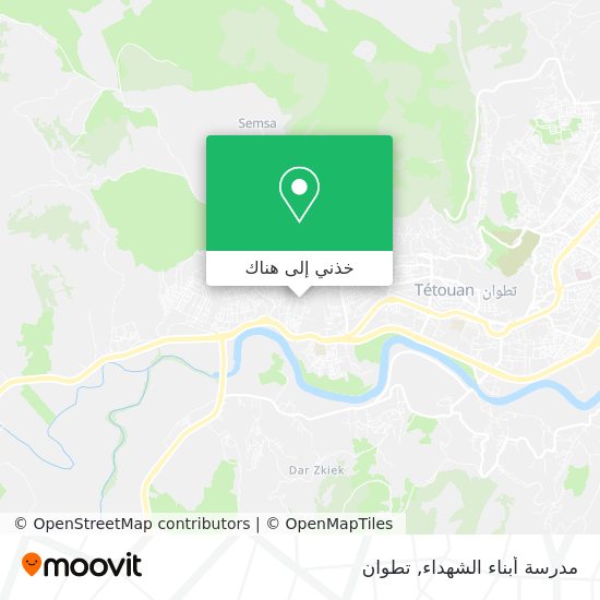 خريطة مدرسة أبناء الشهداء