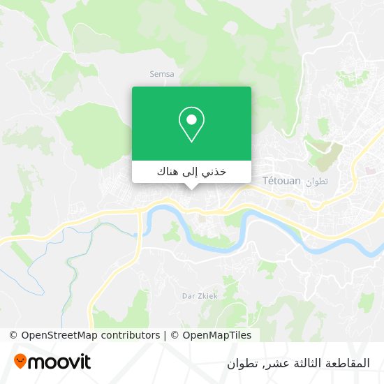 خريطة المقاطعة الثالثة عشر