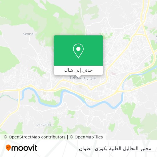 خريطة مختبر التحاليل الطبية بكوري