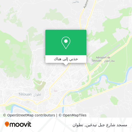 خريطة مسجد شارع جبل تيدغين