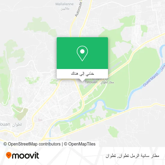 خريطة مطار سانية الرمل تطوان
