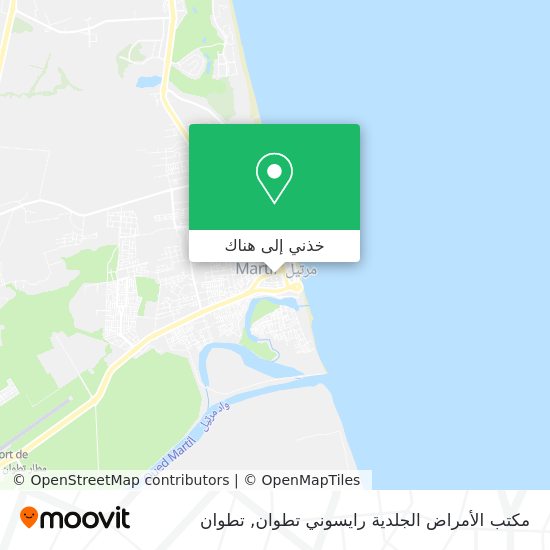 خريطة مكتب الأمراض الجلدية رايسوني تطوان