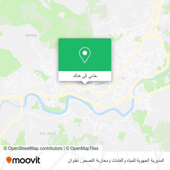 خريطة المديرية الجهوية للمياه والغابات ومحاربة التصحر