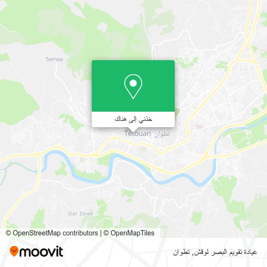 خريطة عيادة تقويم البصر لوقش