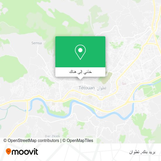 خريطة بريد بنك