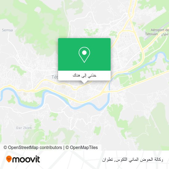 خريطة وكالة الحوض المائي اللكوس