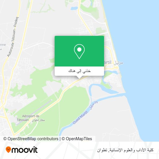 خريطة كلية الأداب والعلوم الإنسانية