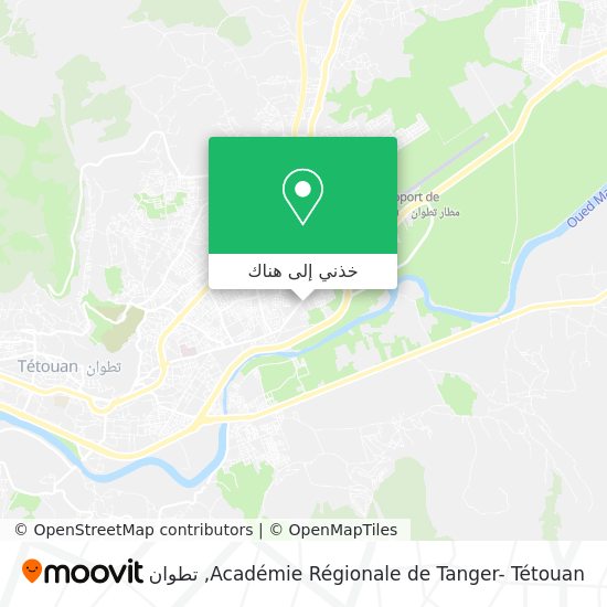 خريطة Académie Régionale de Tanger- Tétouan