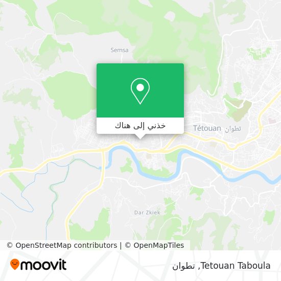 خريطة Tetouan Taboula