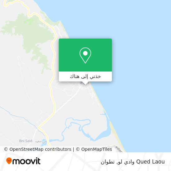 خريطة Qued Laou وادي لو