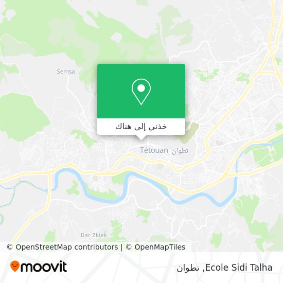 خريطة Ecole Sidi Talha