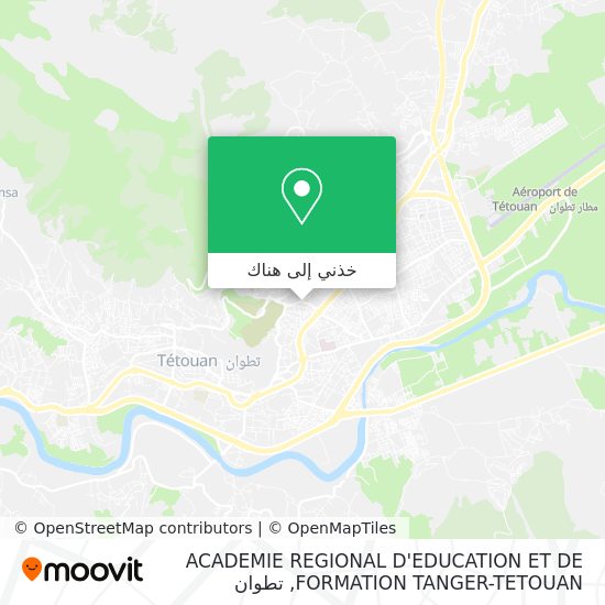 خريطة ACADEMIE REGIONAL D'EDUCATION ET DE FORMATION TANGER-TETOUAN