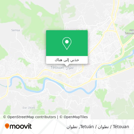 خريطة Tétouan / تطوان / Tetuán