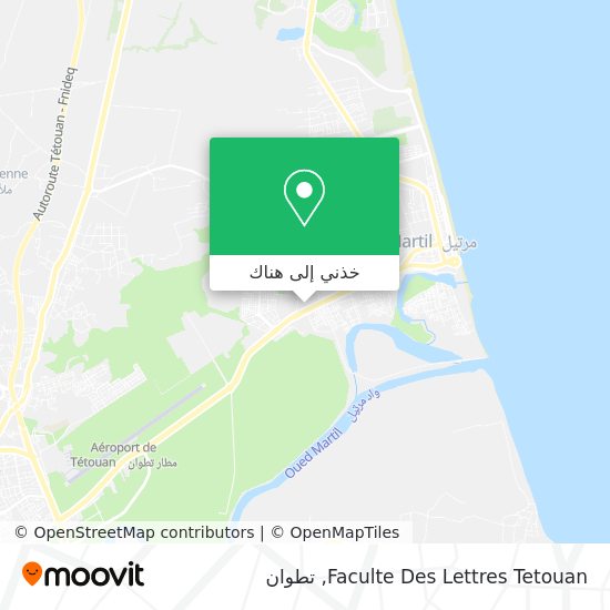 خريطة Faculte Des Lettres Tetouan