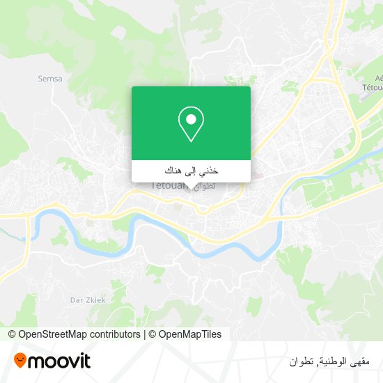 خريطة مقهى الوطنية