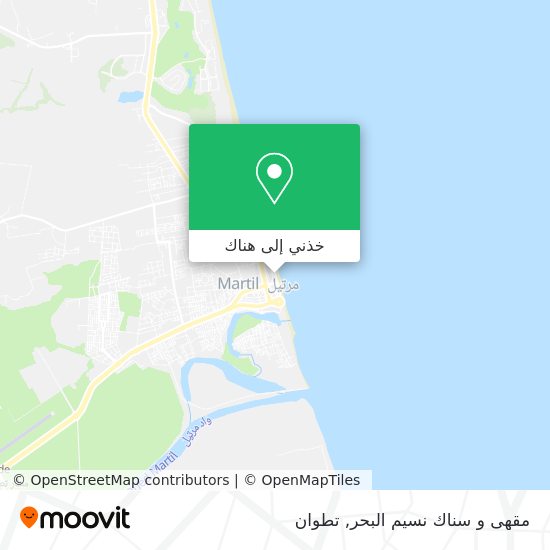 خريطة مقهى و سناك نسيم البحر