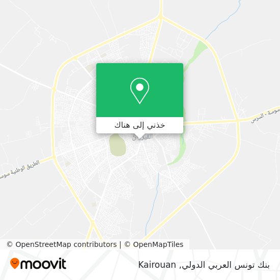 خريطة بنك تونس العربي الدولي