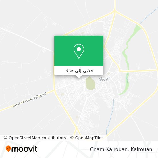 خريطة Cnam-Kairouan