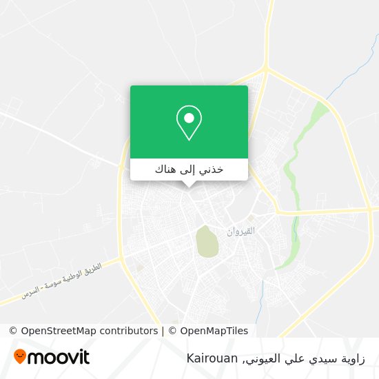 خريطة زاوية سيدي علي العيوني