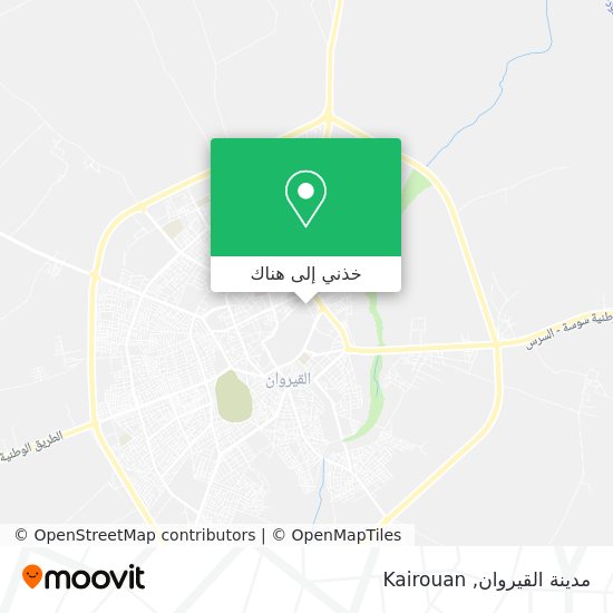خريطة مدينة القيروان