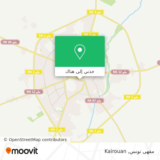 خريطة مقهى تونس