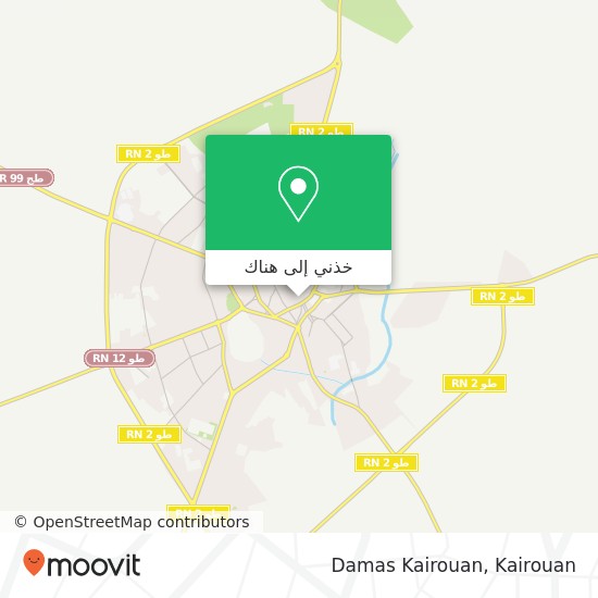 خريطة Damas Kairouan, القيروان الشمالية, القيروان