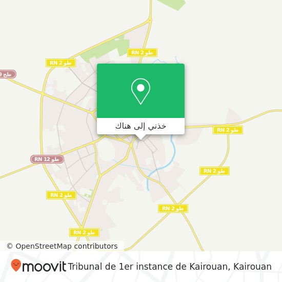 خريطة Tribunal de 1er instance de Kairouan