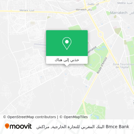 خريطة Bmce Bank البنك المغربي للتجارة الخارجية