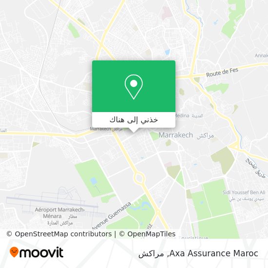 خريطة Axa Assurance Maroc