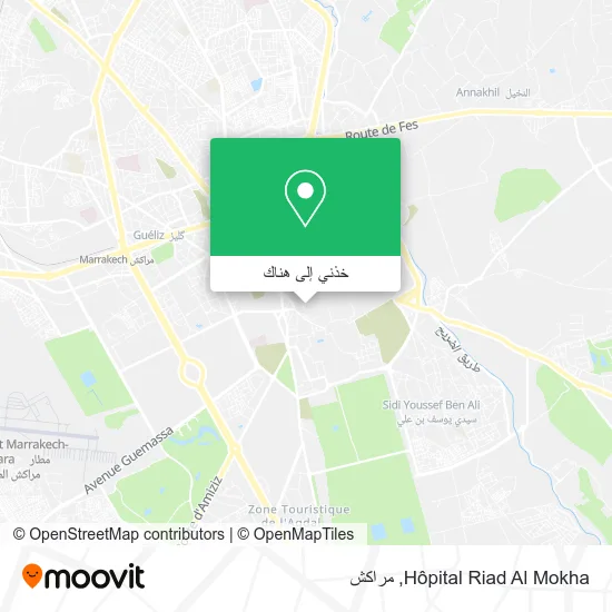 خريطة Hôpital Riad Al Mokha