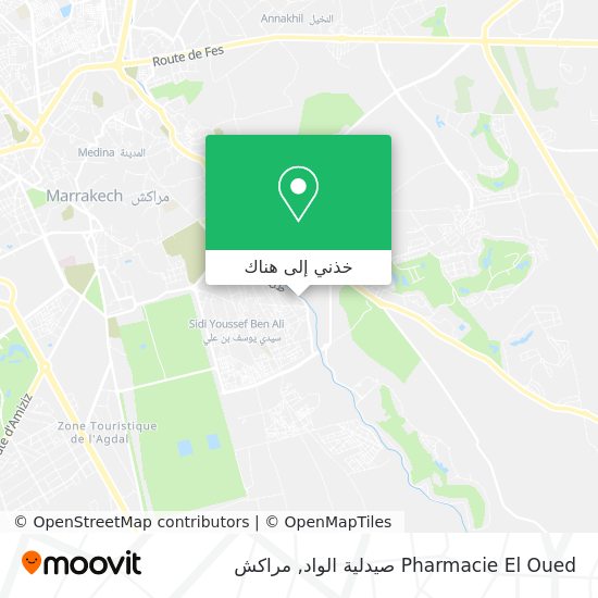 خريطة Pharmacie El Oued صيدلية الواد