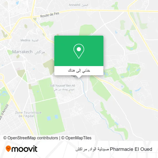 خريطة Pharmacie El Oued صيدلية الواد