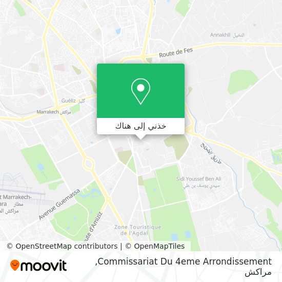 خريطة Commissariat Du 4eme Arrondissement