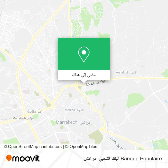 خريطة Banque Populaire البنك الشعبي