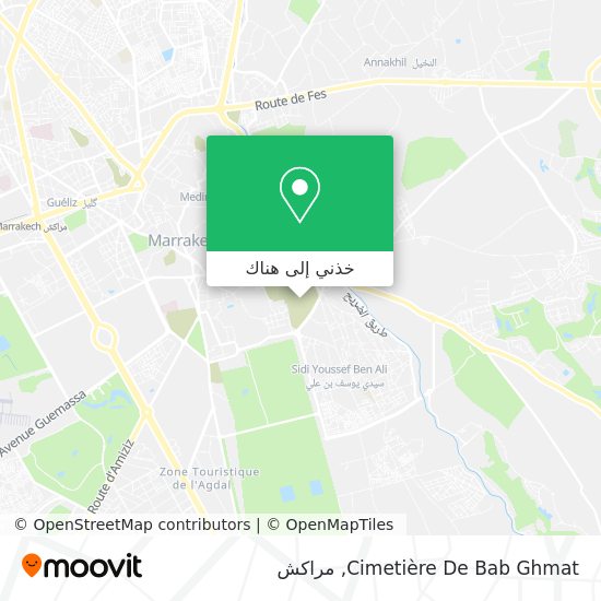 خريطة Cimetière De Bab Ghmat
