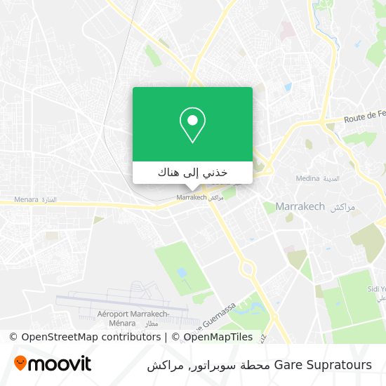 خريطة Gare Supratours محطة سوبراتور