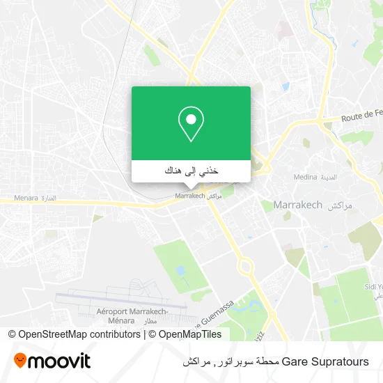 خريطة Gare Supratours محطة سوبراتور