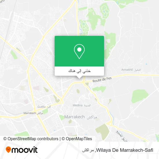 خريطة Wilaya De Marrakech-Safi