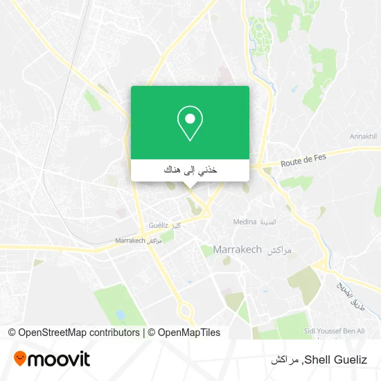 خريطة Shell Gueliz