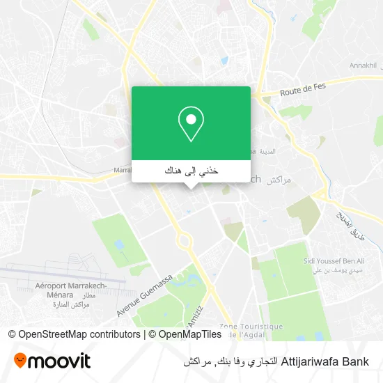 خريطة Attijariwafa Bank التجاري وفا بنك