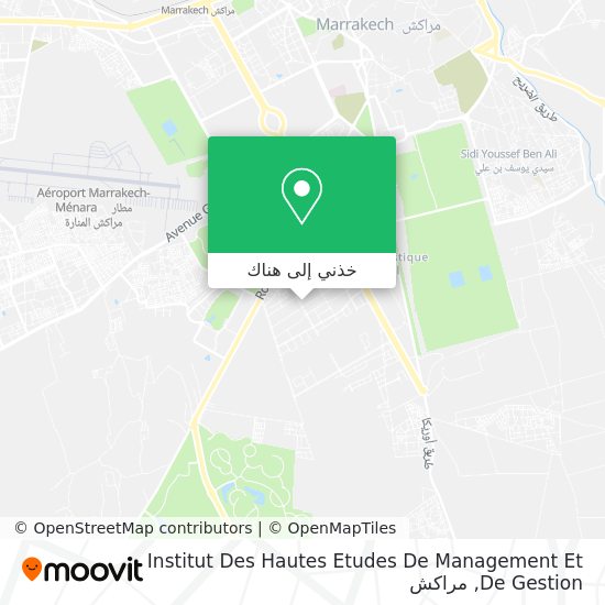 خريطة Institut Des Hautes Etudes De Management Et De Gestion
