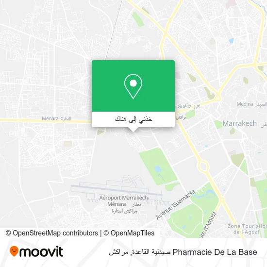 خريطة Pharmacie De La Base صيدلية القاعدة