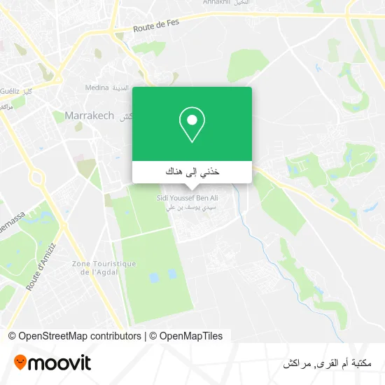 خريطة مكتبة أم القرى